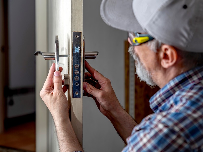 Access control system setup for a business property by American Lock & Key